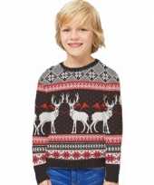 Foute kinder kersttrui happy reindeers kopen