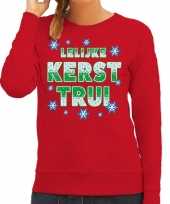 Rode kersttrui kerstkleding lelijke kerst trui voor dames